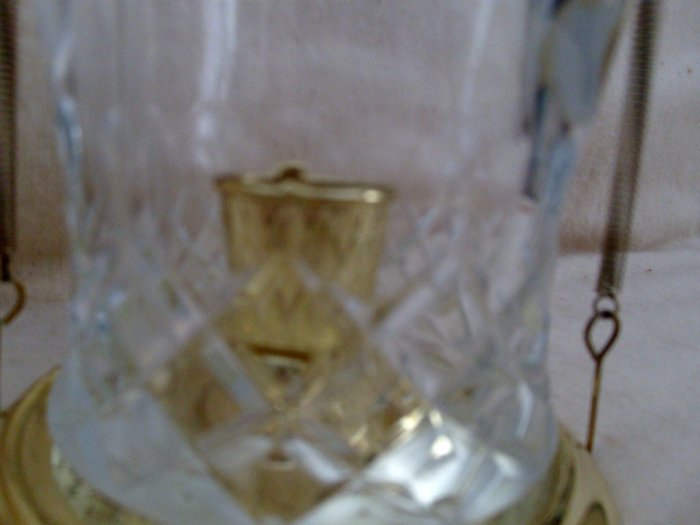Fine Bohemian Crystal Candle Holder With Angel Design