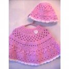 Sweet Heart Poncho & Hat Original Crochet Pattern Design