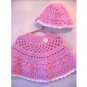 Sweet Heart Poncho & Hat Original Crochet Pattern Design