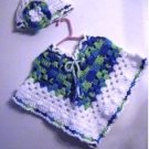 "Life's a Beach" Crochet Pattern Poncho & Hat