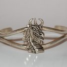 Dragon Biker #2 Silver tone Vintage Bracelet Dragon Biker #2 Silver tone Vintage Bracelet