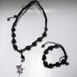 Smoke Black Skull Steel Cross Pendant Zombie Party Jewelry necklace
