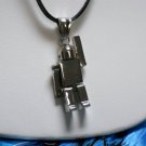 3D Robot Space Man Sci Fi Charm Stainless Steel Pendant Necklace 3D Robot Space Man Sci Fi Charm Stainless Steel Pendant Necklace