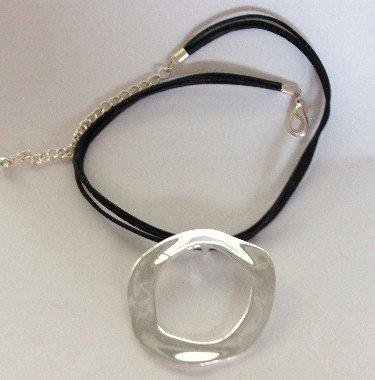Gorgeous Silver Artisan Loop Choker Necklace