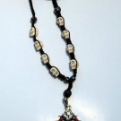 SKULLS Unique Bone White Skull Ornate Cross Pendant Necklace SKULLS Unique Bone White Skull Ornate Cross Pendant Necklace
