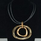 Artisan Oval Loop Gold-tone Choker Medieval NECKLACE Artisan Oval Loop Gold-tone Choker Medieval NECKLACE