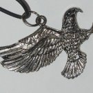 Attacking Eagle Fierce Silvertone NECKLACE Biker Rocker