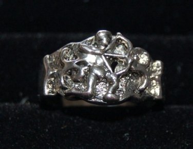 Medieval archer, warrior bow and arrow freak Artisan Unisex Ring size 8