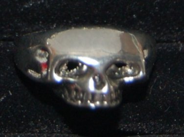 Streamlined skull freak Artisan Unisex Ring size 10.5