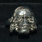 Biker skull clenching Rose freak Artisan Unisex Ring size 10 Biker skull clenching Rose freak Artisan Unisex Ring size 10