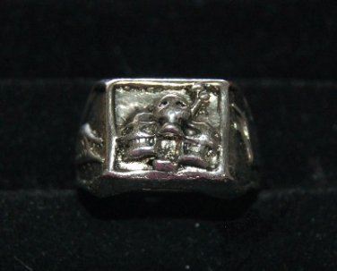 Skull freak Artisan Unisex Ring size 9.5 Abstract