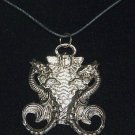 Dragon Warrior Pendant Leather NECKLACE freak Medieval