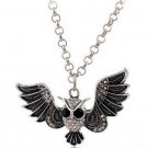 Metallic, large wings retro style Owl Necklace Metallic, large wings retro style Owl Necklace