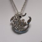 Beautiful Rhinestone Dolphin White Gold Plated Pendant Necklace Beautiful Rhinestone Dolphin White Gold Plated Pendant Necklace