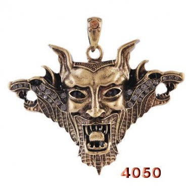Vintage-Style Demon Head Evil Spirit Necklace