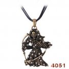 Vintage-Styled Skeleton Bones Wizard Necklace
