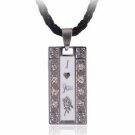 I love you Pendant Necklace   stainless steel