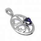 Hearts CZ Pendant Jewelry Gift