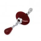 Red Agate Balls Pendant Jewelry Gift