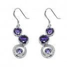 New!Shine! Silver CZ Earrings