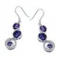 New!Shine! Silver CZ Earrings