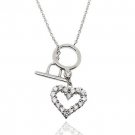 NEW ARRIVAL! Silver Heart CZ Necklace