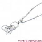 Small Simple CZ Necklace