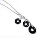 Triple Loops Agate Necklace