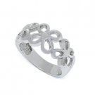925 Sterling Silver Flower knot Ring