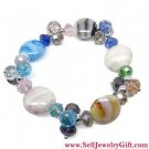 Crystal Glass Brass Beads Bracelet