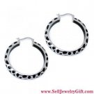 925 Sterling Silver Enamel Earrings