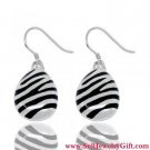 925 Sterling Silver Enamel Earrings