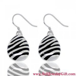 925 Sterling Silver Enamel Earrings