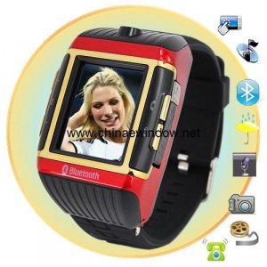 Water Proof 1.3 Inch Touch Screen Quad Band Watch Phone  W08