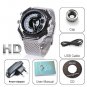 Free Shipping 4GB Men&acirc;��s Metal Gossip Face IR Night Vision HD Camera Watch DVR Voice Active(F10)