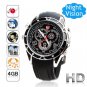 Free Shipping Steel Spy Camera Watch 1080P Voice Active 4GB (F5)