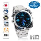Free Shipping Sport Plastic 1080P HD Mini Camera Watch Voice Control Active 4GB (F8)