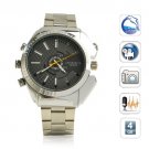 4GB Men's Metal Spy Camera Camcorder 1080P hd watch dvr Night vision Motion Detection (W4000)