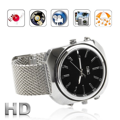 4GB Top Quality HD 1080P watch camera Camcorder dvr Night vision Motion Detection Sensor (W8000)