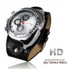 Real Leather Band 8GB Spy Camera Camcorder Watch Waterproof Motion Detection Sensor (W7000)