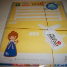 Korean Hello Airport Kawaii Girl Letter Set