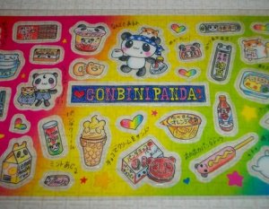 Crux Gonbini Panda Sticker Sheet