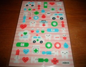 Kawaii Dentist Rescue Sticker Sheet