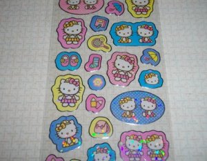 Kawaii Hello Kitty Die-Cut Sticker Sheet