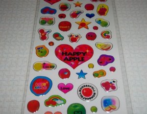 Fruits Seal Kawaii Apple Sticker Sheet