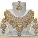Indian Bollywood Jewellery Jodha Akbar Necklace Set 921 White