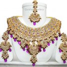 Fashion Jewelry Jodha Akbar Necklace Set 921 Violet