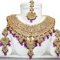 Fashion Jewelry Jodha Akbar Necklace Set 921 Violet