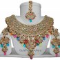 Indian Costume Jewelry Jodha Akbar Necklace Set 921 Multi