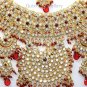 Indian Costume Jewelry Bridal Set Jodha Akbar 811 Maroon With Matha Patti